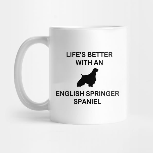 life's better with an english springer spaniel silhouette by Wanderingangel